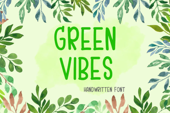 Green Vibes Font Poster 1