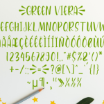 Green Viera Font Poster 4