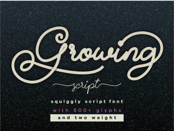 Growing Font Poster 1