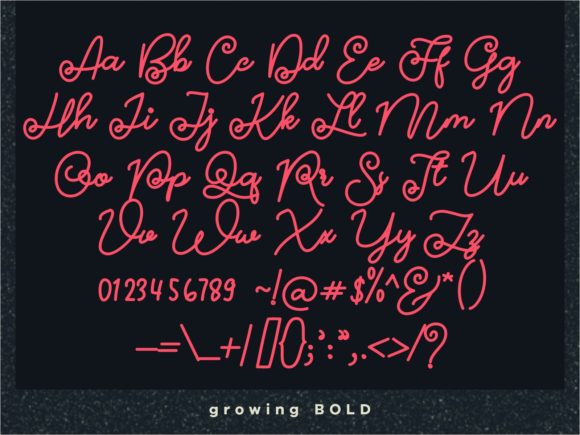 Growing Font Poster 7