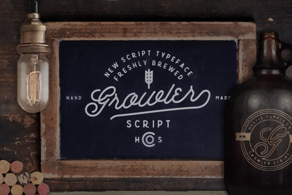 Growler Script Font Poster 1