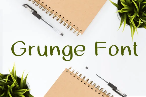 Grunge Font Grunge Font Poster 1