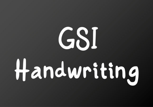GSI Handwriting Font Poster 1