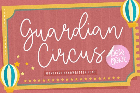 Guardian Circus Font Poster 1