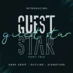 Guest Star Font Poster 1