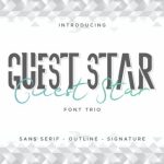 Guest Star Font Poster 2