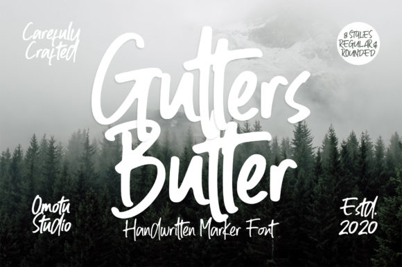 Gutters Butter Font Poster 1