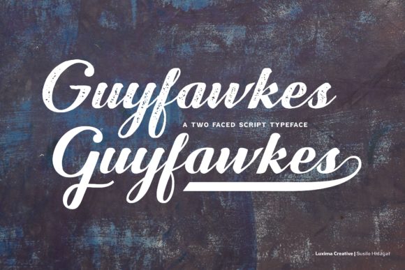 Guyfawkes Font Poster 1