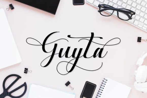Guyta Font Guyta Font Poster 1