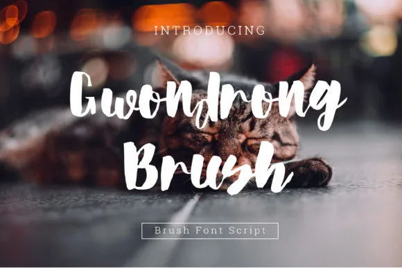 Gwondrong Brush&nbsp; Font Poster 1