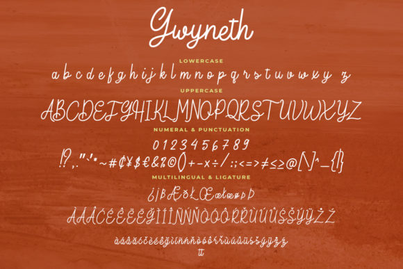 Gwyneth Font Poster 7