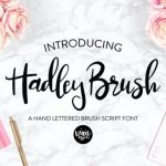 Hadley Brush Font Poster 1