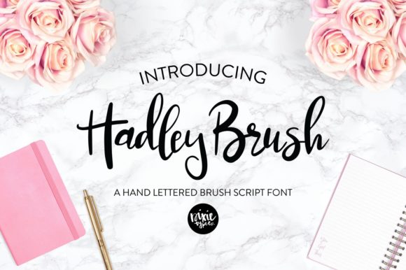 Hadley Brush Font Poster 1