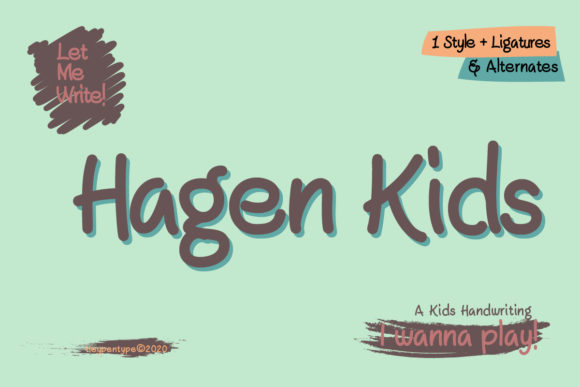 Hagen Kids Font Poster 1