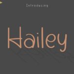 Hailey Font Poster 1
