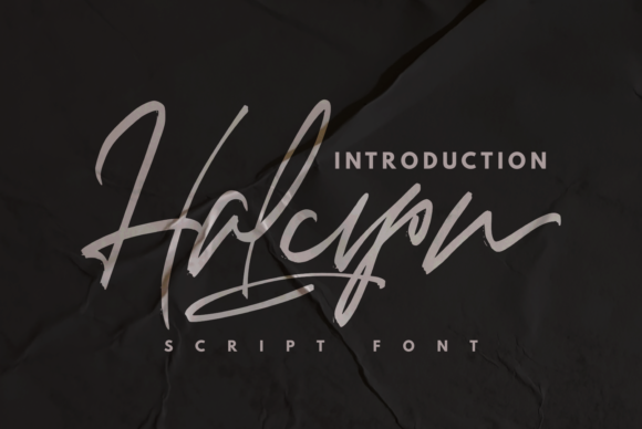 Halcyon Font Halcyon Font Poster 1