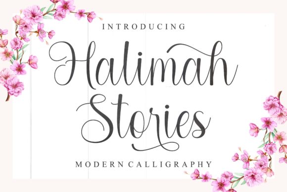 Halimah Stories Font Poster 1
