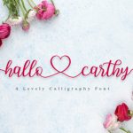 Hallo Carthy Font Poster 1