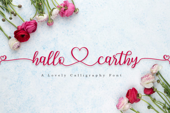 Hallo Carthy Font Poster 1