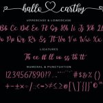 Hallo Carthy Font Poster 8