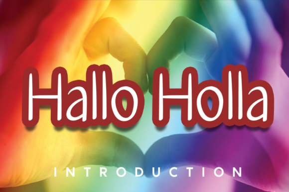 Hallo Holla Font Poster 1