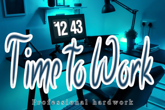 Hallo Night Font Poster 2