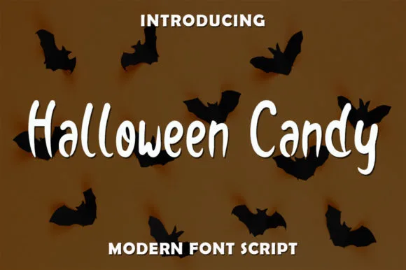 Halloween Candy Font Poster 1
