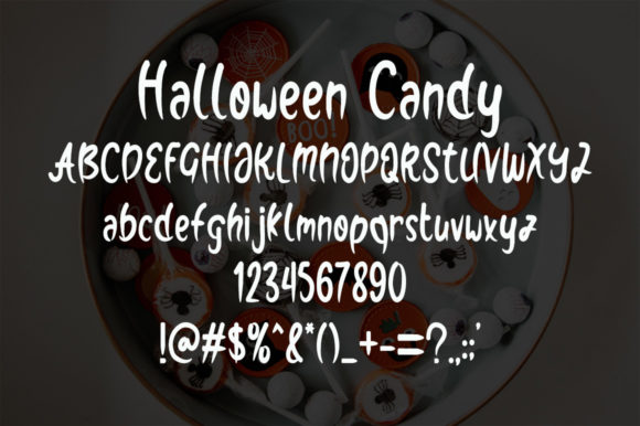 Halloween Candy Font Poster 5