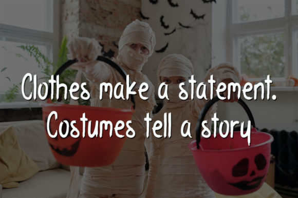 Halloween Costume Font Poster 2