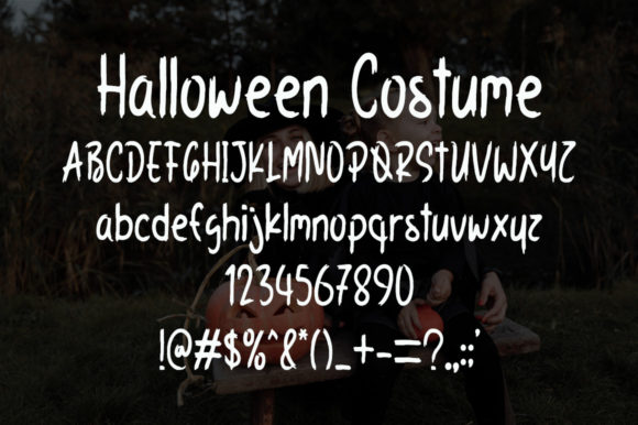Halloween Costume Font Poster 5