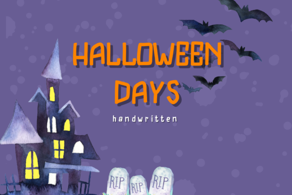 Halloween Days Font Poster 1