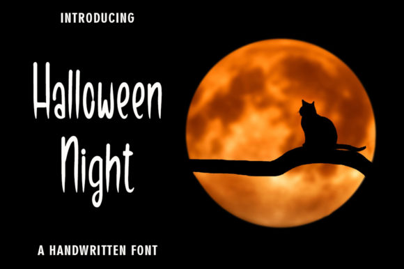 Halloween Night Font Poster 1