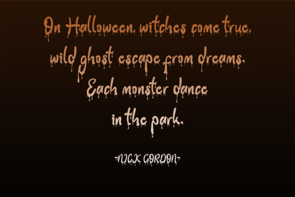 Halloween Party Font Poster 2