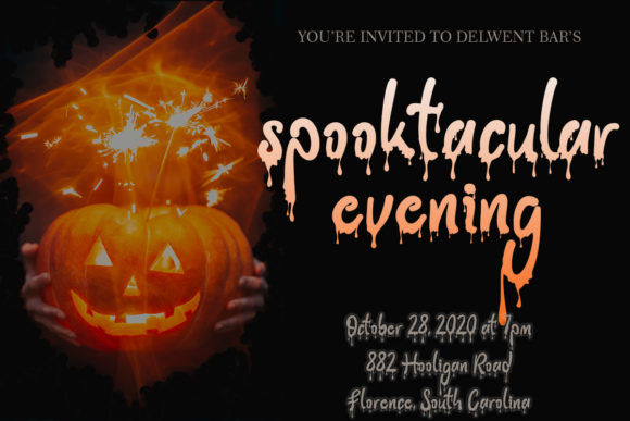 Halloween Party Font Poster 3