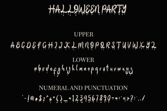 Halloween Party Font Poster 9