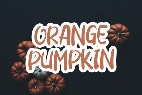 Halloween Pumpkin Font Poster 2