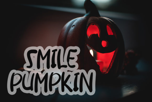 Halloween Pumpkin Font Poster 4