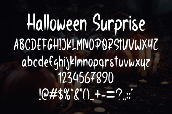 Halloween Surprise Font Poster 5