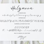 Halymoon Font Poster 7