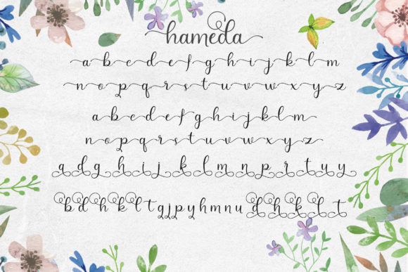 Hameda Font Poster 5