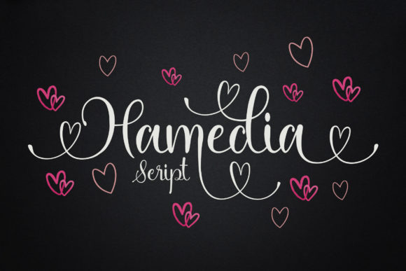 Hamedia Script Font Poster 1