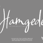 Hamgede Font Poster 1