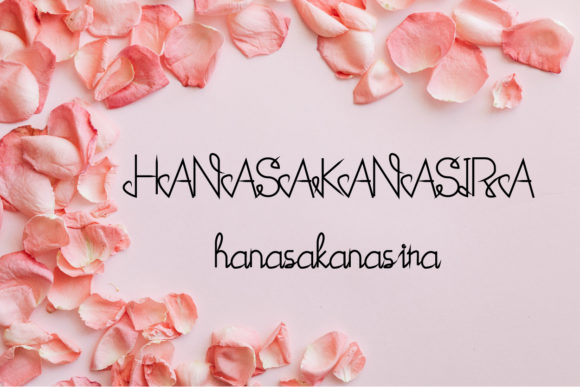 Hanasakanasira Font Poster 1