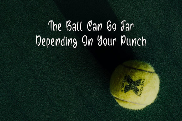 Hand Ball Font Poster 4