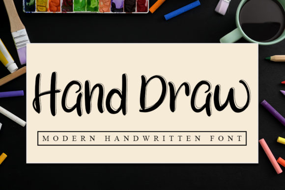 Hand Draw Font Poster 1