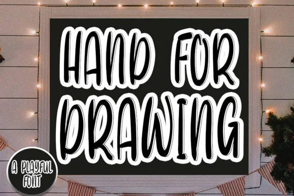 Hand for Drawing Font Hand for Drawing Font Poster 1
