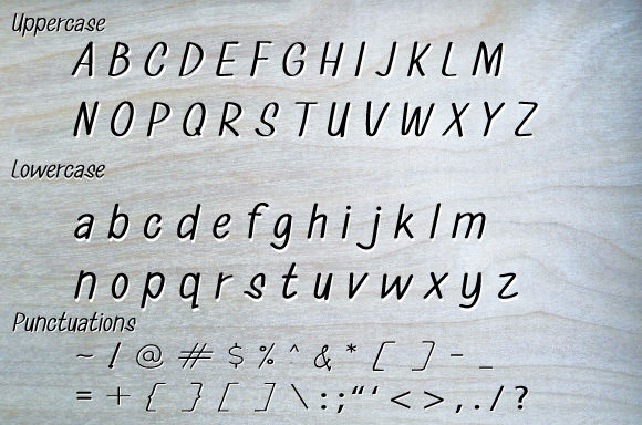 Handletter Font Poster 3