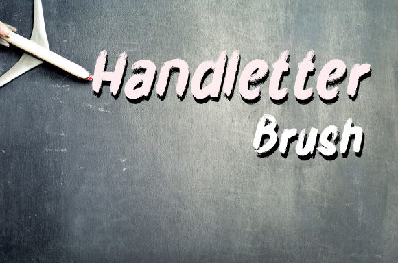 Handletter Brush Font Poster 1