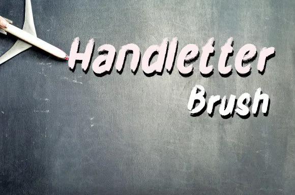 Handletter Brush Font Handletter Brush Font Poster 1