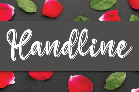 Handline Font Handline Font Poster 1